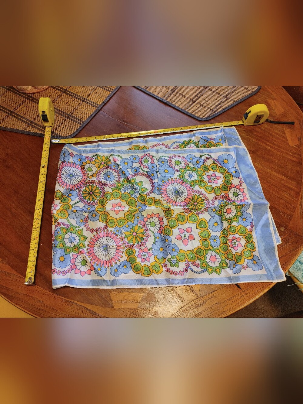 Vintage Mid-century Flower Power Groovy Scarf